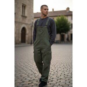 Vintage 1979 German Military Bundeswehr Olive Green Field Overalls 34x25 HBA '79